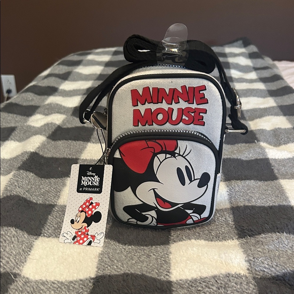 Disney Minnie Mouse Black and White Crossbody Bag